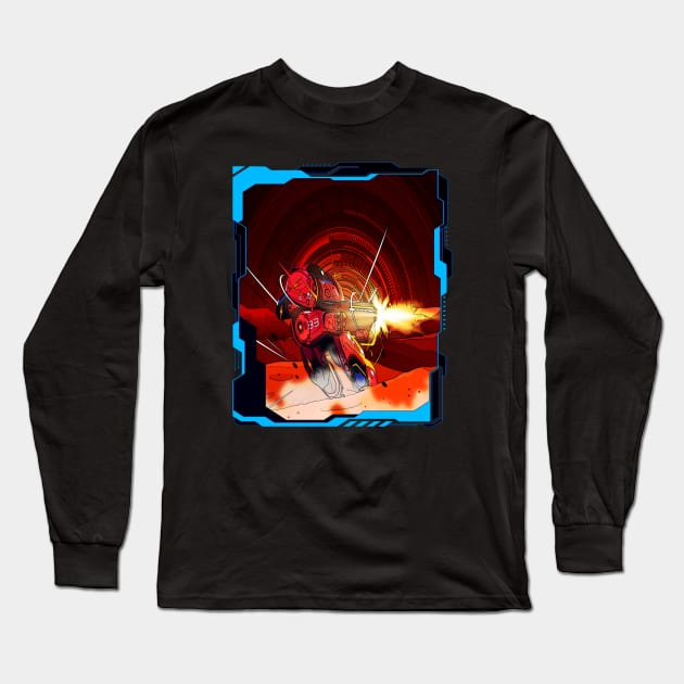 Hostile Red Takeover Long Sleeve T-Shirt by Impulse Graphics